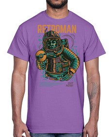retroman 1017#- art pop art- Cotton Tee
