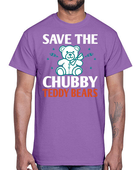 save the chubby teddy bears 247#- bears - animals- Cotton Tee