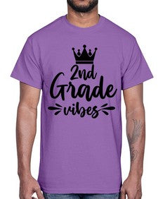 second Grade vibes 838#- second grade- Cotton Tee
