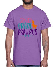 second grade asaurus 808#- second grade- Cotton Tee