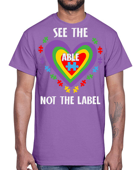 see the able not the 115#- autism- Cotton Tee
