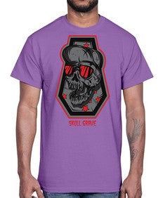 skull grave 1056#- art pop art- Cotton Tee