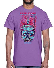 skull pool 1061#- art pop art- Cotton Tee