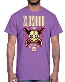 slashing party 1071#- art pop art- Cotton Tee