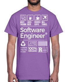 software engineer 1409#- engineer- Cotton Tee