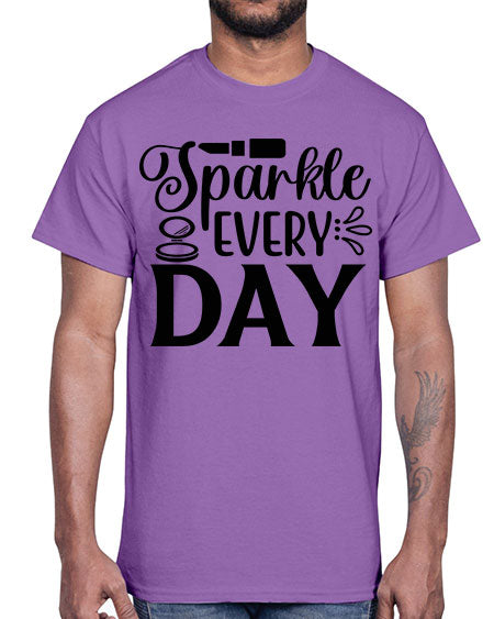 sparkle every day 18#-makeup Cotton Tee