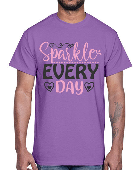 sparkle every day Style 1#-makeup Cotton Tee