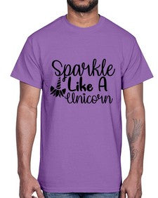 sparkle like a unicorn 417#- unicorn- Cotton Tee
