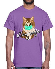 stay safe 1114#- art pop art- Cotton Tee