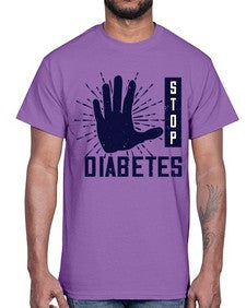 stop diabetes Style 12#- diabetes- Cotton Tee