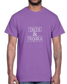 tacos and tequila 1603#- tacos- Cotton Tee