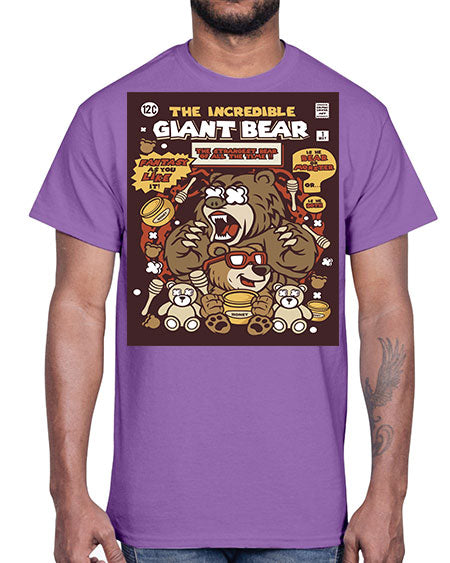 the incredible bear 271#- bears - animals- Cotton Tee