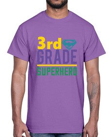 third Grade Superhero 976#- third grade- Cotton Tee