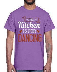 this kitchen is for dancing 433#- cooking- Cotton Tee