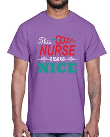 this nurse is neat and nice 1554#- nurse- Cotton Tee