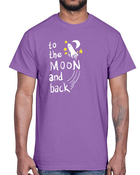 to the moon and back 9#- moon- Cotton Tee