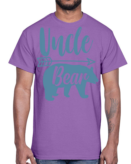 uncle bear 285#- bears - animals- Cotton Tee