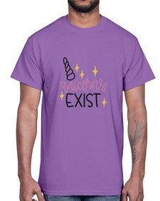 unicorns exist 537#- unicorn- Cotton Tee