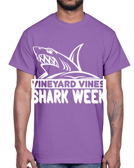 vineyard vines Shark Week Style 8#- shark-fish- Cotton Tee