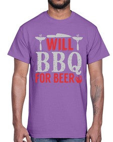will bbq for beer 475#- bbq- Cotton Tee