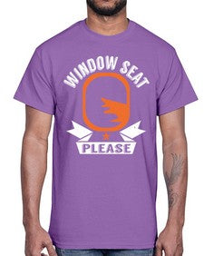 window seat please  51#- airplane- Cotton Tee