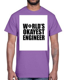 worlds okayest engineer 1661#- engineer- Cotton Tee