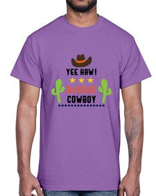 yee haa cowboy rd grade 1258#- western- Cotton Tee