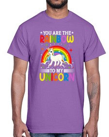 you are the rainbow to my unicorn 562#- unicorn- Cotton Tee