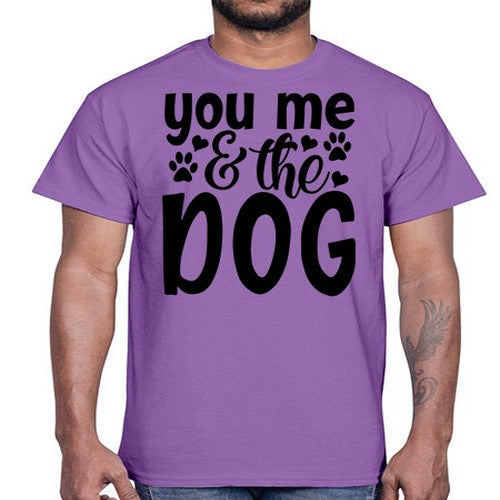 you me the dog Style 51#- dogs- Cotton Tee