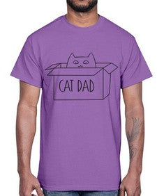 Cat Dad- cats- Cotton Tee