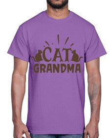 Cat Grandma Style 4#- cats- Cotton Tee