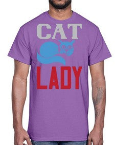 cat lady Style 31#- cats- Cotton Tee