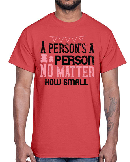 A persons a person no matter how small Style 14#- kids- Cotton Tee