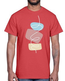 Abstract Shape 208#- art pop art- Cotton Tee