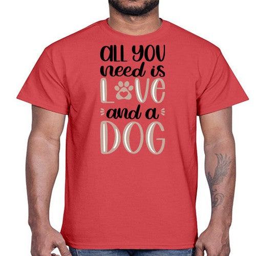 All You Need Is Love Style 36#- dogs- Cotton Tee