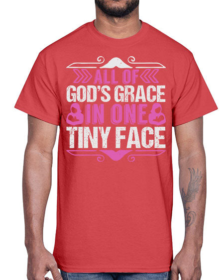 All of Gods Grace in one tiny Face Style 18#- baby- Cotton Tee