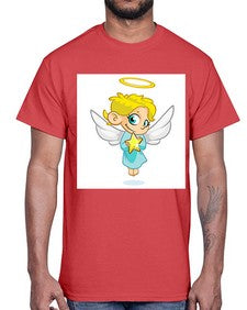Angel 7#- cartoon general- Cotton Tee