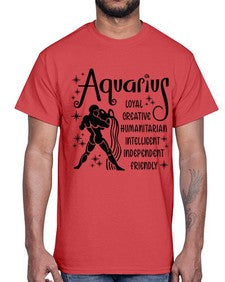 Aquarius 64#- aquarius- Cotton Tee