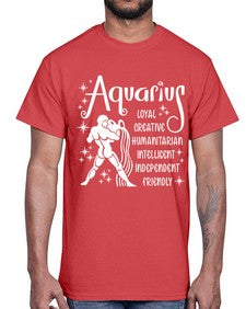 Aquarius 68#- aquarius- Cotton Tee