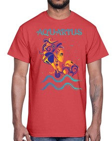 AquariusZodiac 76#- aquarius- Cotton Tee