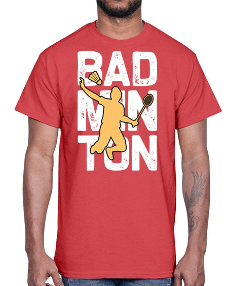 Bad 1452#- badminton- Cotton Tee