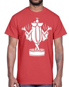 Bat hotdog 11#- cartoon food- Cotton Tee