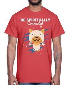 Be Spiritually Connected 114#- yoga- Cotton Tee