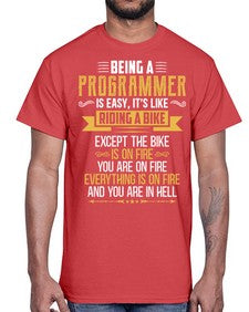 Being a Programmer 3#- computer- Cotton Tee
