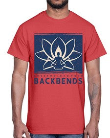 Breathe into Your Backbends 182#- yoga- Cotton Tee