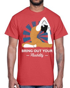 Bring Out Your Flexibility 185#- yoga- Cotton Tee