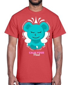 Calm Your Mind 189#- yoga- Cotton Tee