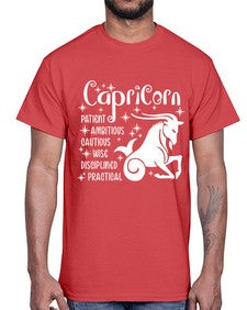 Capricorn 186#- capricorn- Cotton Tee