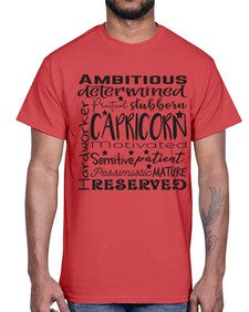 Capricorn 566#- capricorn- Cotton Tee