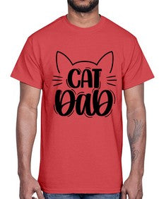 Cat Dad Style 81#- cats- Cotton Tee
